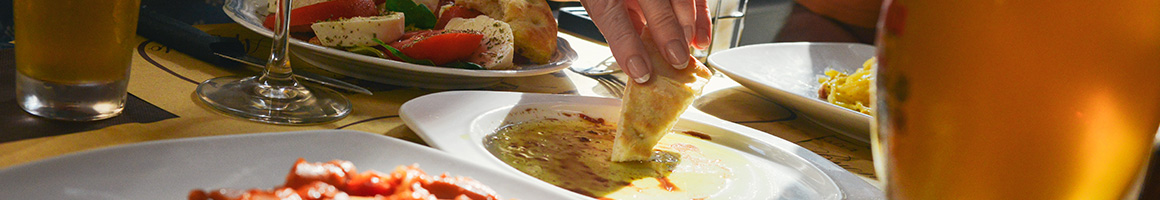 Eating Mediterranean at Mazza Mediterranean Cuisine restaurant in Pembroke Pines, FL.